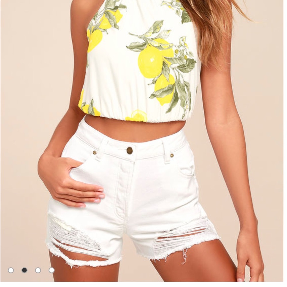 Rolla’s Original High Waisted Distressed Shorts
